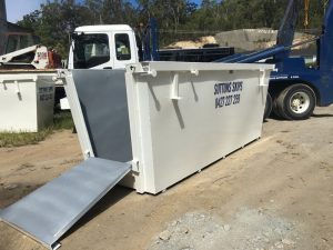 Skip bins with doors